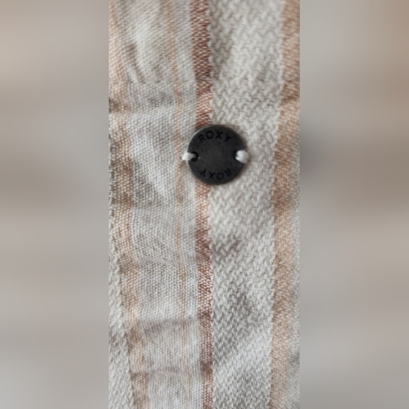 Roxy Women's Sweeter Dreams Short Dress, Snow White River Stripe S/P - Picture 4 of 4